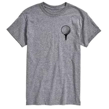 Мужская футболка Instant Message «Golf Ball On Tee», серый меланж