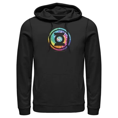 Мужская толстовка с капюшоном и логотипом Tie Dye, черная