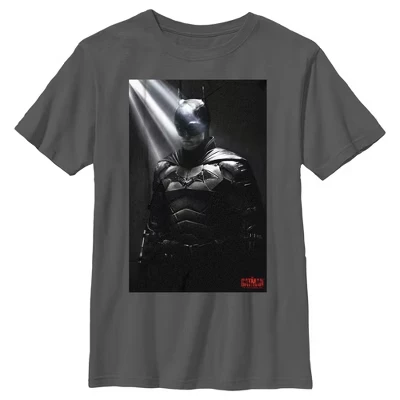 Футболка для мальчиков DC Comics The Batman с постером, угольная