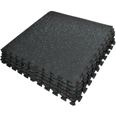 Коврик-пазл для зала Sorbus 1/2″ EVA с резиновым верхом, синий