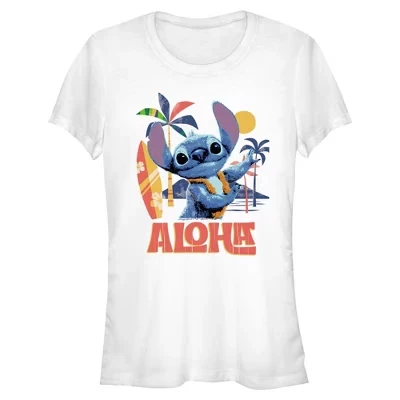 Женская футболка Aloha Alien для юниоров белого цвета
