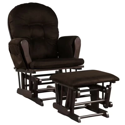 Baby Nursery Relax кресло-качалка Glider & Ottoman Set w / Cushion Brown