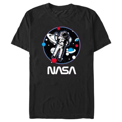 Мужская футболка Astronaut Circle черного цвета