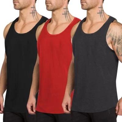 Мужская майка из трех частей Soft Performance Boxing Gym Shirts Простая футболка для тренировки мышц