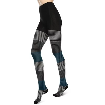Женские колготки MeMoi Gradient Stripes, синие
