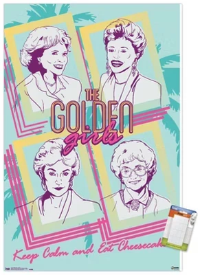 Постер Trends International The Golden Girls, белые крепления