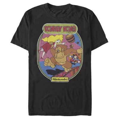 Мужская футболка Nintendo Classic Donkey Kong, черная