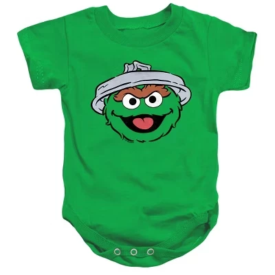 Боди для младенцев Sesame Street Oscar Grouch, зеленое