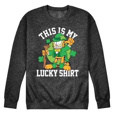 Мужская футболка This's My Lucky Shirt с изображением Дня Святого Патрика, флисовая толстовка heather charcoal
