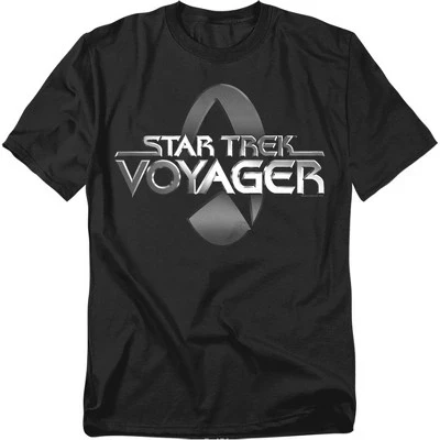 Мужская футболка с логотипом Voyager, черная