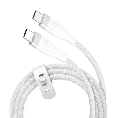 Кабель j5create USB-C 60W в двойной оплётке, белый