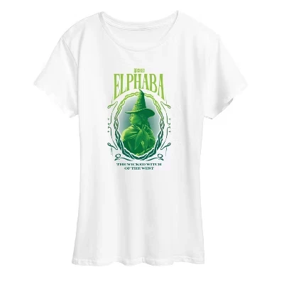 Женская футболка Wicked Elphaba с принтом, белая