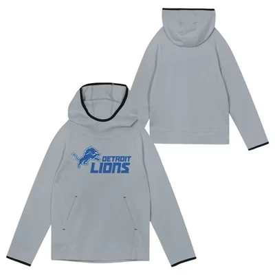 Толстовка для мальчиков NFL Detroit Lions, серая