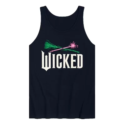 Мужская майка Wicked «Палочка и метла», синяя