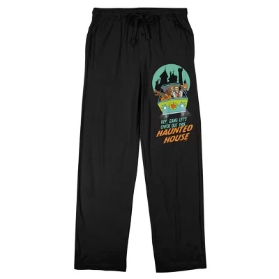 Мужские пижамные брюки Scooby Doo «Хэллоуин», чёрные