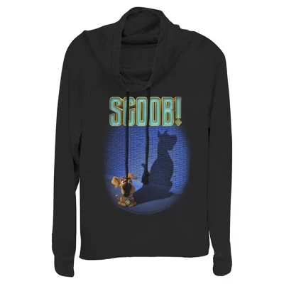 Женская толстовка с капюшоном Scooby Doo Dog Shadow для юниоров черный