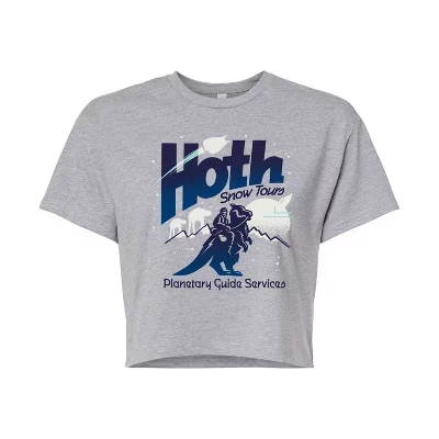 Женская укороченная футболка STAR WARS «Hoth», серая
