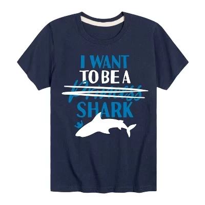 Футболка для мальчиков Instant Message Shark, синяя