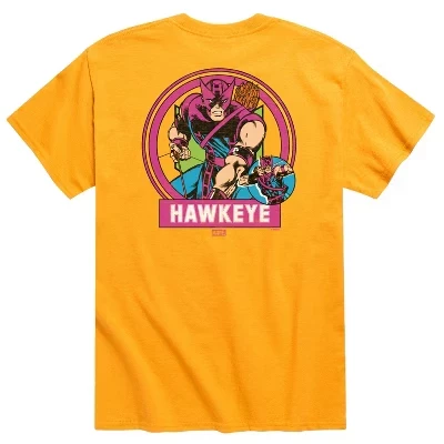 Мужская футболка с логотипом Hawkeye Circle с коротким рукавом и графическим рисунком золотого цвета