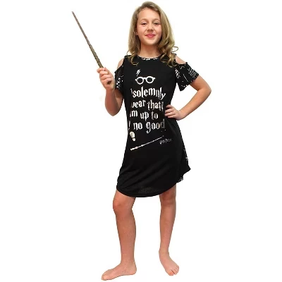 Детская ночная рубашка Intimo Harry Potter, черная