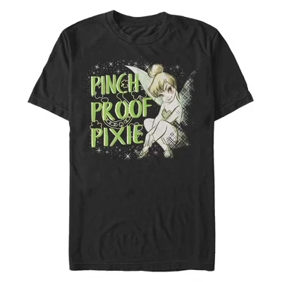 Мужская футболка Tinkerbell Pixie с защитой от защемления на День Святого Патрика, черная