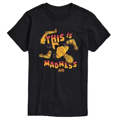 Men's -  - This Is Madness Short Sleeve Graphic T-Shirt black
