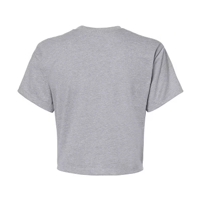 Женская укороченная футболка Coca-Cola American Racing с графическим рисунком heather grey
