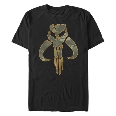 Мужская футболка с камуфляжным логотипом A New Hope Mandalorian, черная