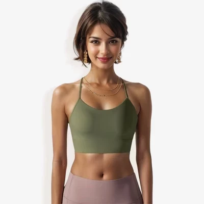 Женский спортивный бюстгальтер Anna-Kaci Active, зеленый