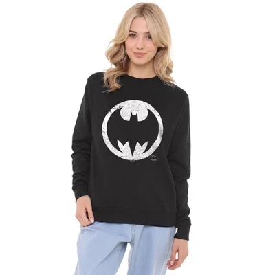 Женская толстовка Frank Miller Bat Signal Crew черного цвета