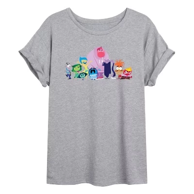 Женская футболка Inside Out 2 Joy and Friends, серая