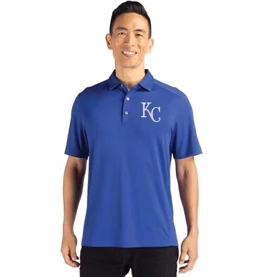 Мужское поло Kansas City Royals Forge Eco Stretch из переработанного материала для больших и высоких мужчин