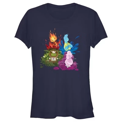 Женская футболка Four Element Friends для юниоров синего цвета