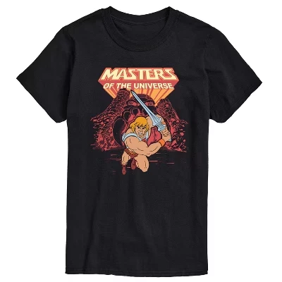 Мужская футболка Masters of the Universe He-Man, черная