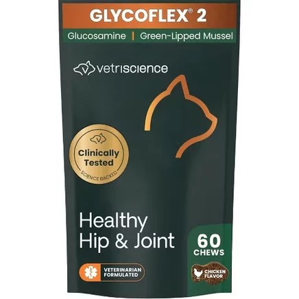 Лакомства VetriSCIENCE GlycoFlex 2 для кошек, курица