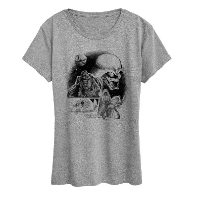Women's -  - Vader Concept Short Sleeve Graphic T-Shirt gray