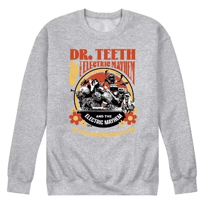 Мужская - - Dr. Teeth: Флисовая толстовка с длинным рукавом Tour Graphic athletic heather