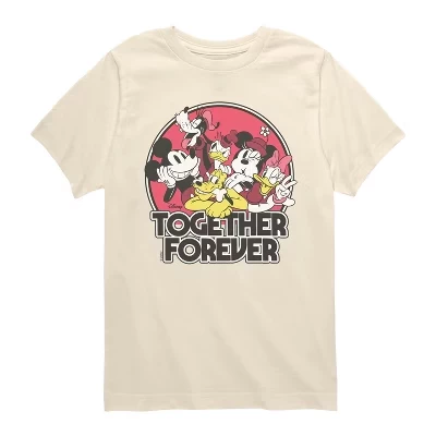 Кремовая футболка с коротким рукавом и рисунком Together Forever