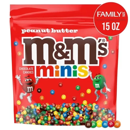 Конфеты M&M's Minis с арахисовой пастой, 425 г