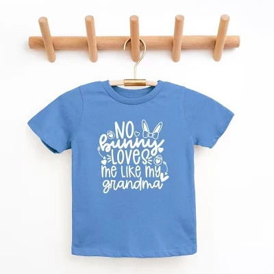 Футболка для девочек The Juniper Shop No Bunny Loves Me Like Grandma, голубая