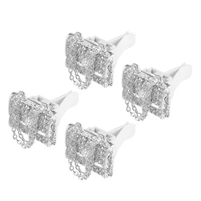 Декоративные клипсы Unique Bargains для воздуховода в форме сумки, серебристые