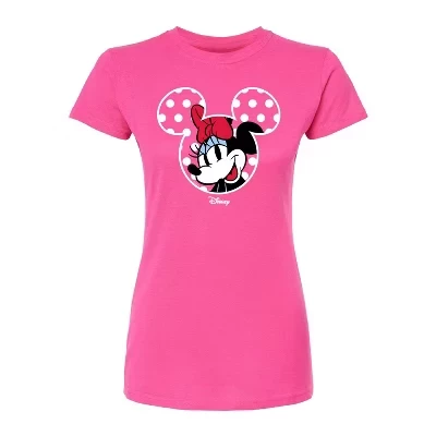 Женская приталенная футболка disney minnie ears, фуксия