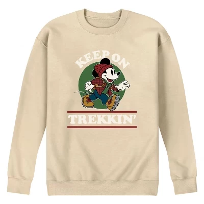 Мужская флисовая толстовка Keep On Trekkin с графическим принтом кремового цвета