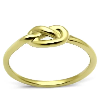Женское кольцо Love Knot Band, модное минималистичное кольцо из нержавеющей стали, 3 варианта цвета, Размеры 5-10, золото