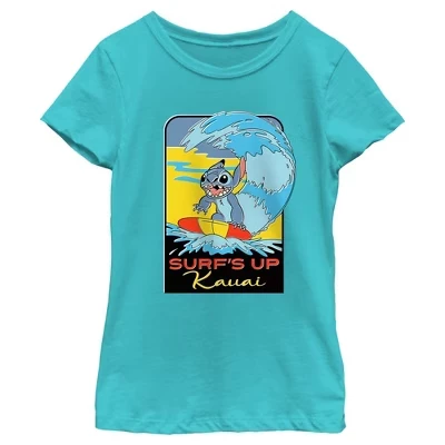 Футболка для девочек Lilo & Stitch Kauai, синяя