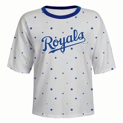 Женская футболка MLB Kansas City Royals с принтом звезд