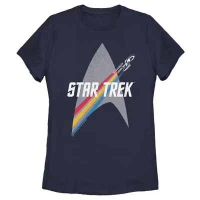 Женская футболка Star Trek Enterprise, синяя