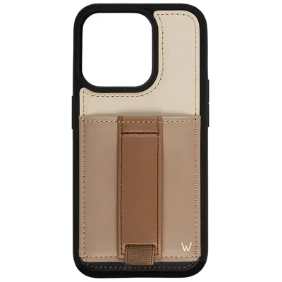 Чехлы Чехол для телефона iPhone 15 Pro с бумажником и ремешком для пальцев desert dunes