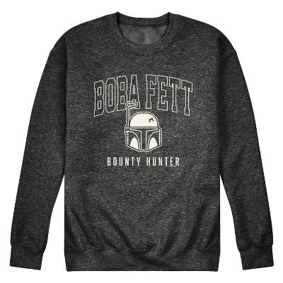 Мужская флисовая толстовка с рисунком охотника за головами Бобы Фетта heather charcoal