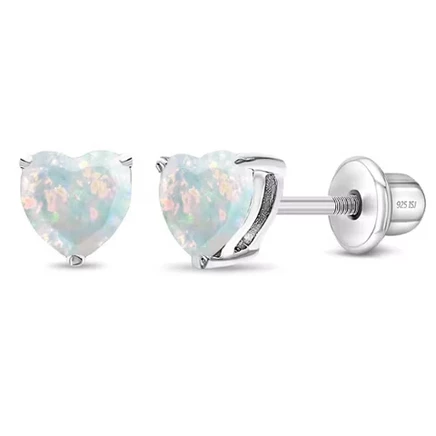 Серьги для девочек In Season Jewelry, опал, серебро